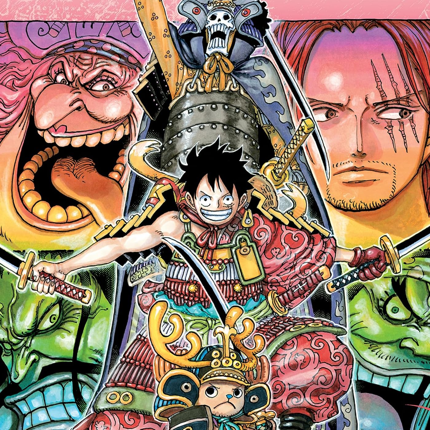 One Piece Ipad壁紙 カイドウ ビッグマム ブルック ルフィ チョッパー シャンクス アニメ スマホ用画像